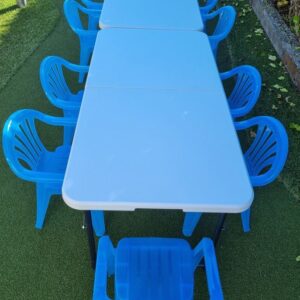 Light Blue Combo Tables and Kids Chairs