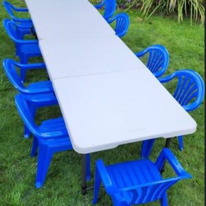 Dark Blue Combo Tables and Kids Chairs
