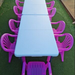 Pink Combo Tables and Kids Chairs