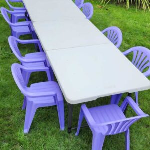 Purple Combo Tables and Kids Chairs